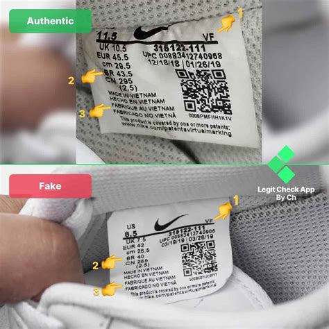 how to tell fake nike receipt|how to check for nikes.